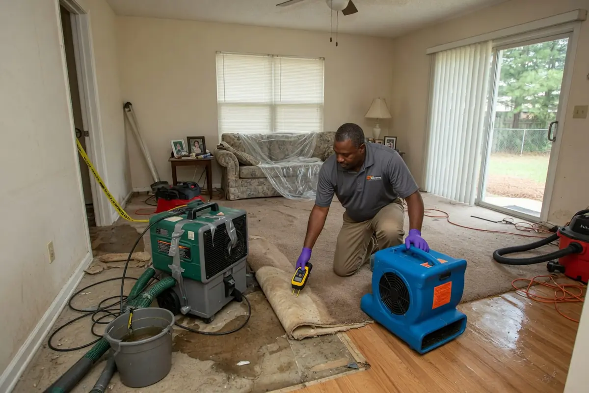 Water Damage Restoration Lexington SC, LLC crew at work